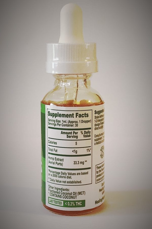 Full Spectrum (0.3% THC) 1000mg CBD Oil- 30mL - Image 2